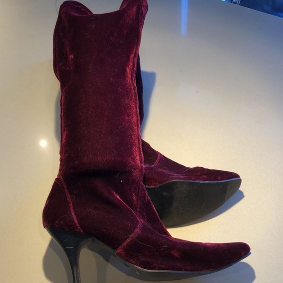 Bottes couleur framboise - Picture 1 of 1
